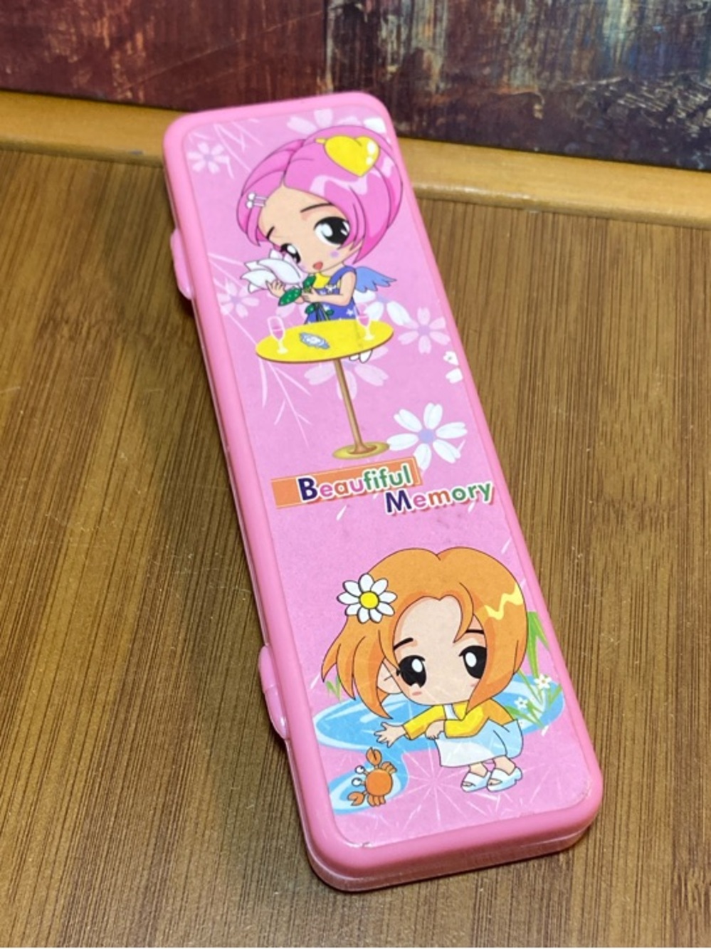 VINTAGE ANIME BEAUTIFUL MEMORY PENCIL CASE STYLE BOX CASE STORAGE